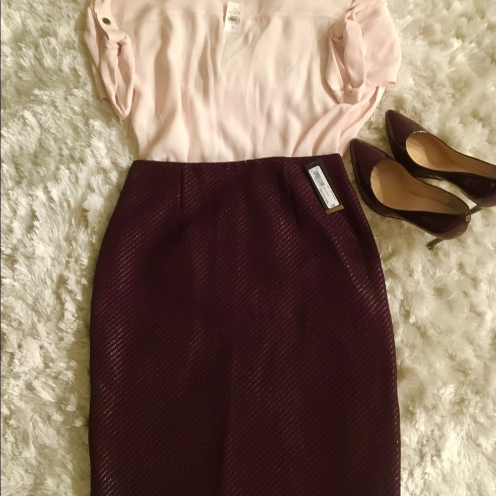 Brand new LOFT blush blouse